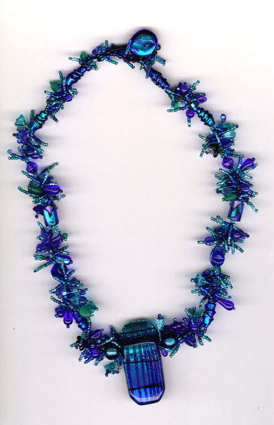 Spiky Blue Necklace